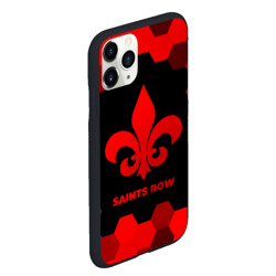 Чехол для iPhone 11 Pro Max матовый Saints Row - red gradient - фото 2