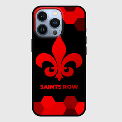 Чехол для iPhone 13 Pro Saints Row - red gradient
