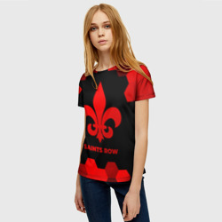 Женская футболка 3D Saints Row - red gradient - фото 2