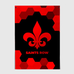 Постер Saints Row - red gradient