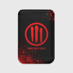 Картхолдер Magsafe магнитный Three Days Grace - red gradient