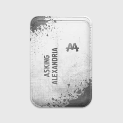 Картхолдер Magsafe магнитный Asking Alexandria - white gradient вертикально