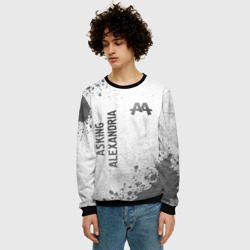 Мужской свитшот 3D Asking Alexandria - white gradient вертикально - фото 2