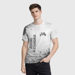 Мужская футболка 3D Asking Alexandria - white gradient вертикально - фото 2