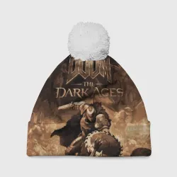 Шапка 3D c помпоном Doom the dark ages