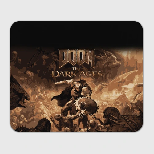 Прямоугольный коврик для мышки Doom the dark ages