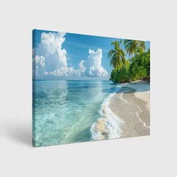 Холст прямоугольный Beach island