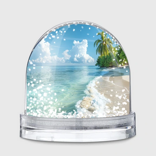 Игрушка Снежный шар Beach island