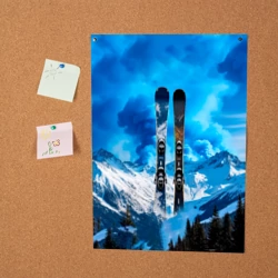 Постер Горные лыжи и синий дым - фото 2