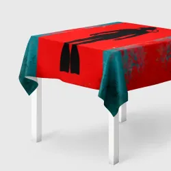 Скатерть 3D Дайвер на красном
