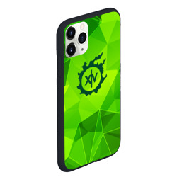 Чехол для iPhone 11 Pro Max матовый Final Fantasy green poly - фото 2