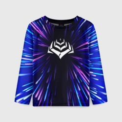 Детский лонгслив 3D Warframe neon energy
