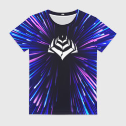 Женская футболка 3D Warframe neon energy
