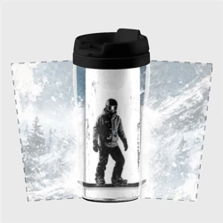 Термокружка-непроливайка Сноубордист в зимних горах - фото 2