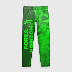 Детские леггинсы 3D Forza Horizon - green gradient по-вертикали