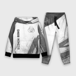 Детский костюм с толстовкой 3D Elden Ring - white gradient вертикально