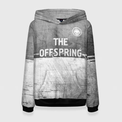 Женская толстовка 3D The Offspring - grey gradient посередине