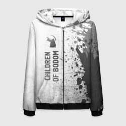 Мужская толстовка 3D на молнии Children of Bodom - white gradient по-вертикали