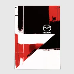 Постер Mazda логотип
