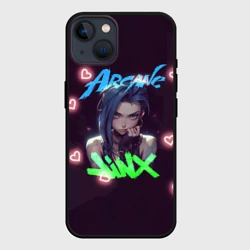 Чехол для iPhone 14 Аркейн джинкс jinx