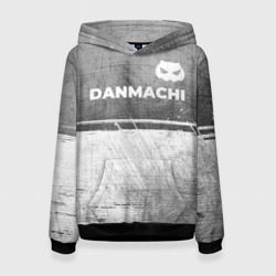 Женская толстовка 3D DanMachi - grey gradient посередине