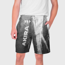 Мужские шорты 3D Akira - grey gradient по-вертикали