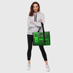 Сумка-шоппер 3D Beastars - green gradient по-горизонтали - фото 2