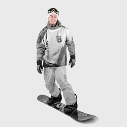 Накидка на куртку 3D Beastars - white gradient вертикально - фото 2