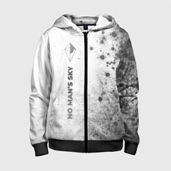 Детская толстовка 3D на молнии No Man's Sky - white gradient по-вертикали
