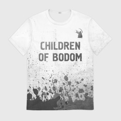 Мужская футболка 3D Children of Bodom - white gradient посередине