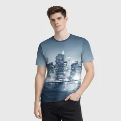 Мужская футболка 3D New York город - фото 2