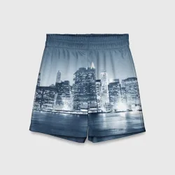 Детские спортивные шорты 3D New York город