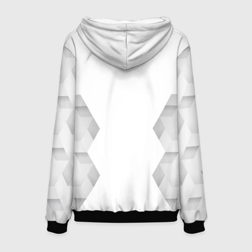 Мужская толстовка 3D с принтом Sevilla white poly, вид сзади #1