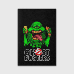 Обложка для паспорта матовая кожа Ghostbusters - Slimer with hot dog