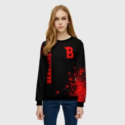 Женский свитшот 3D Beastars - red gradient вертикально - фото 2