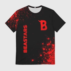 Мужская футболка 3D Beastars - red gradient вертикально