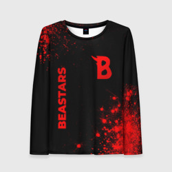 Женский лонгслив 3D Beastars - red gradient вертикально