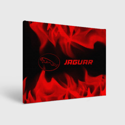 Холст прямоугольный Jaguar - red gradient по-горизонтали