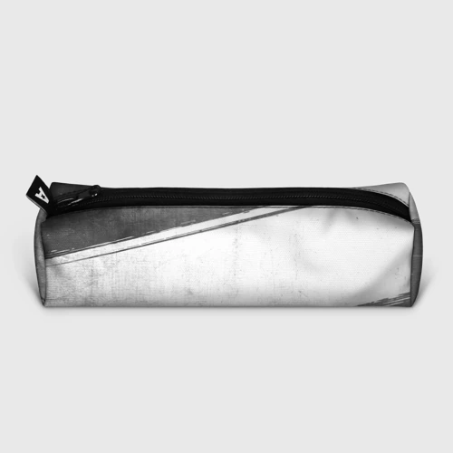 Пенал школьный 3D с принтом Everton - white gradient по-горизонтали, вид сзади #1