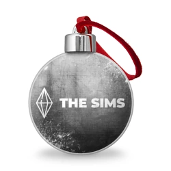 Ёлочный шар The Sims - grey gradient по-горизонтали