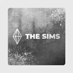 Магнит виниловый Квадрат The Sims - grey gradient по-горизонтали