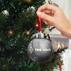 Ёлочный шар The Sims - grey gradient по-горизонтали - фото 2