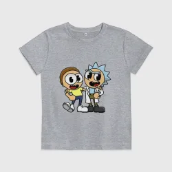 Детская футболка хлопок Сuphead Rick and Morty