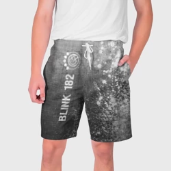 Мужские шорты 3D Blink 182 - grey gradient по-вертикали