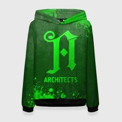 Женская толстовка 3D Architects - green gradient