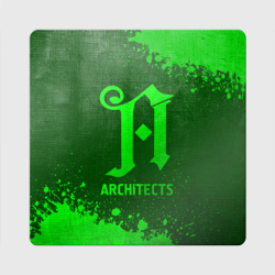 Магнит виниловый Квадрат Architects - green gradient