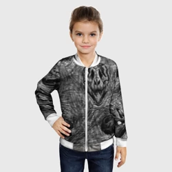 Детский бомбер 3D Черепа динозавров - эскиз - фото 2