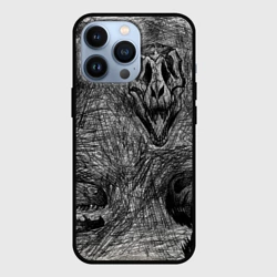 Чехол для iPhone 13 Pro Черепа динозавров - эскиз