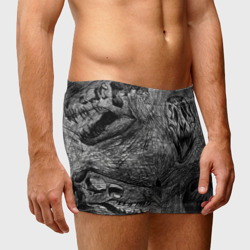 Мужские трусы 3D Черепа динозавров - эскиз - фото 2