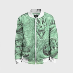 Детский бомбер 3D Черепа динозавров - эскиз